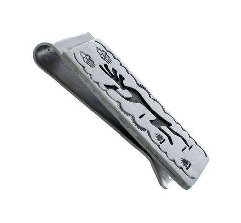 Native American Genuine Sterling Silver Kokopelli Money Clip NX11610